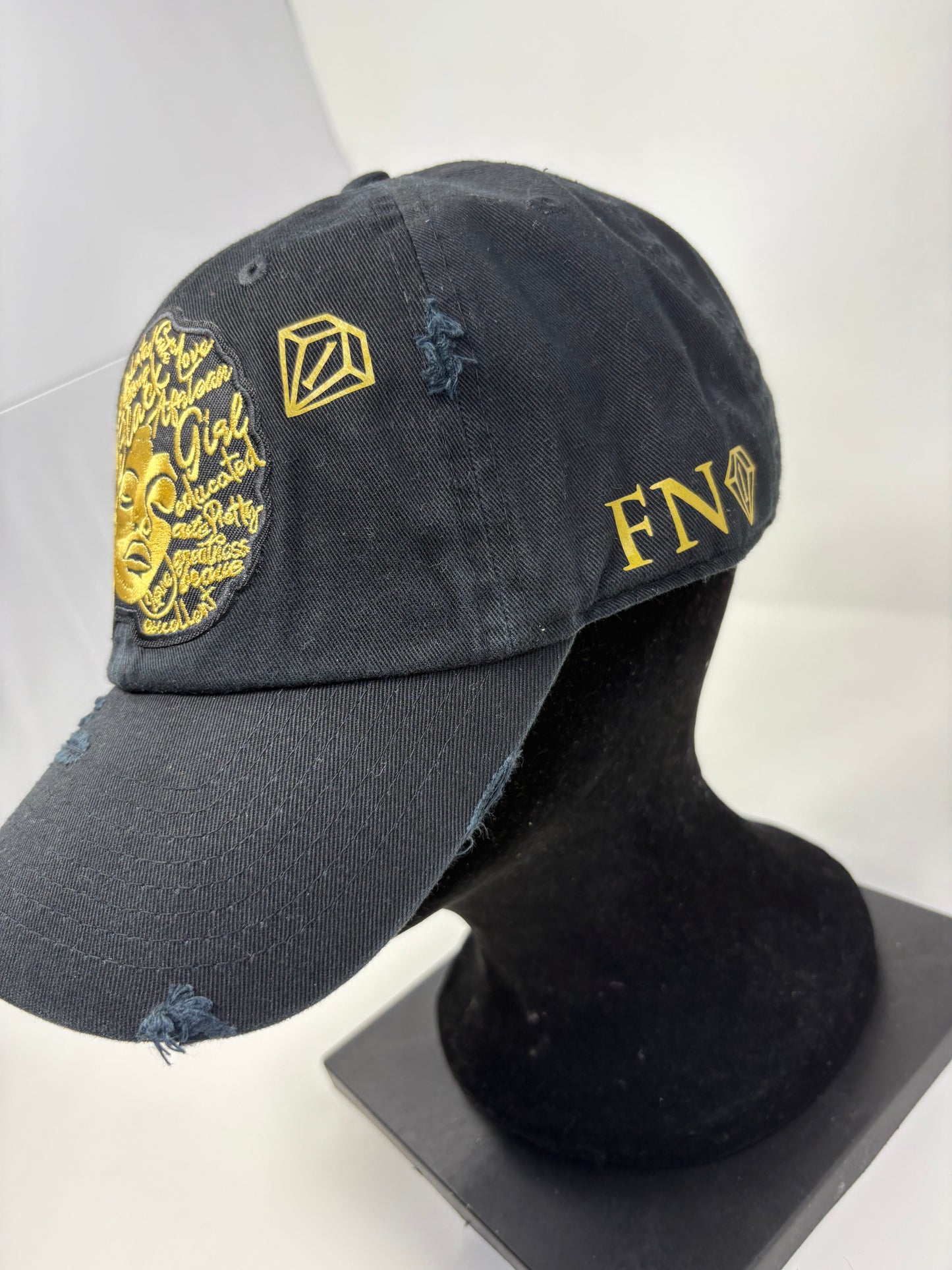 All that ( black / gold distressed)