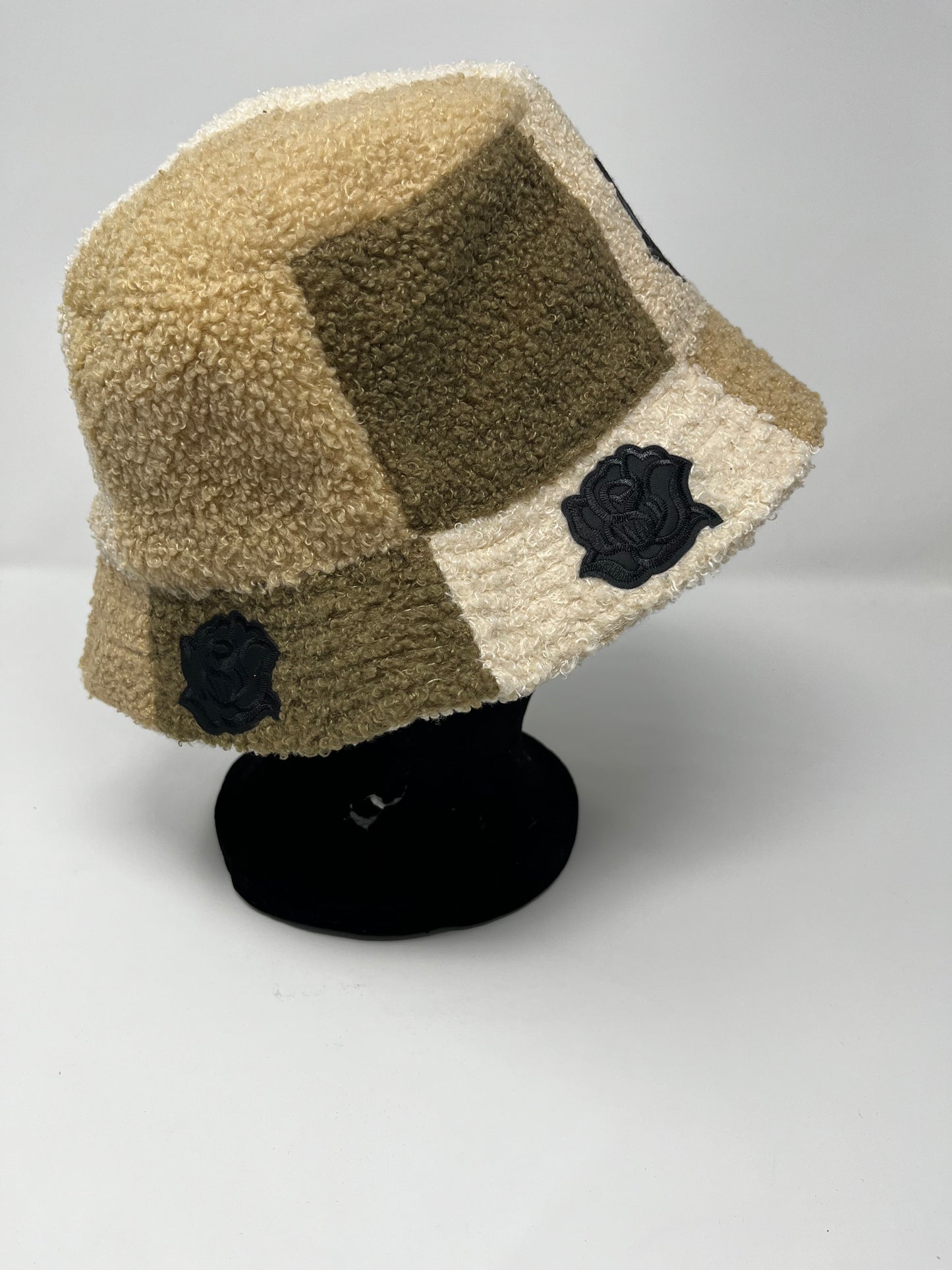 Shades of brown Rose Fur bucket
