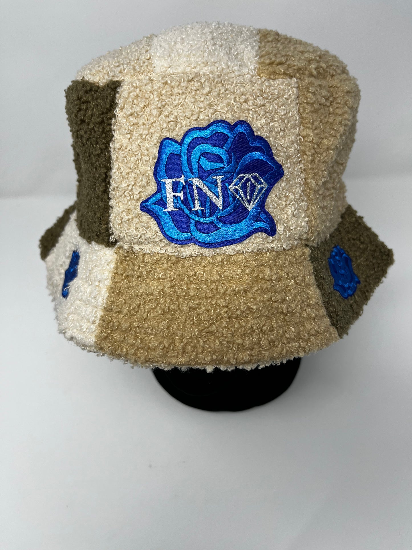Shades of brown Rose Fur bucket