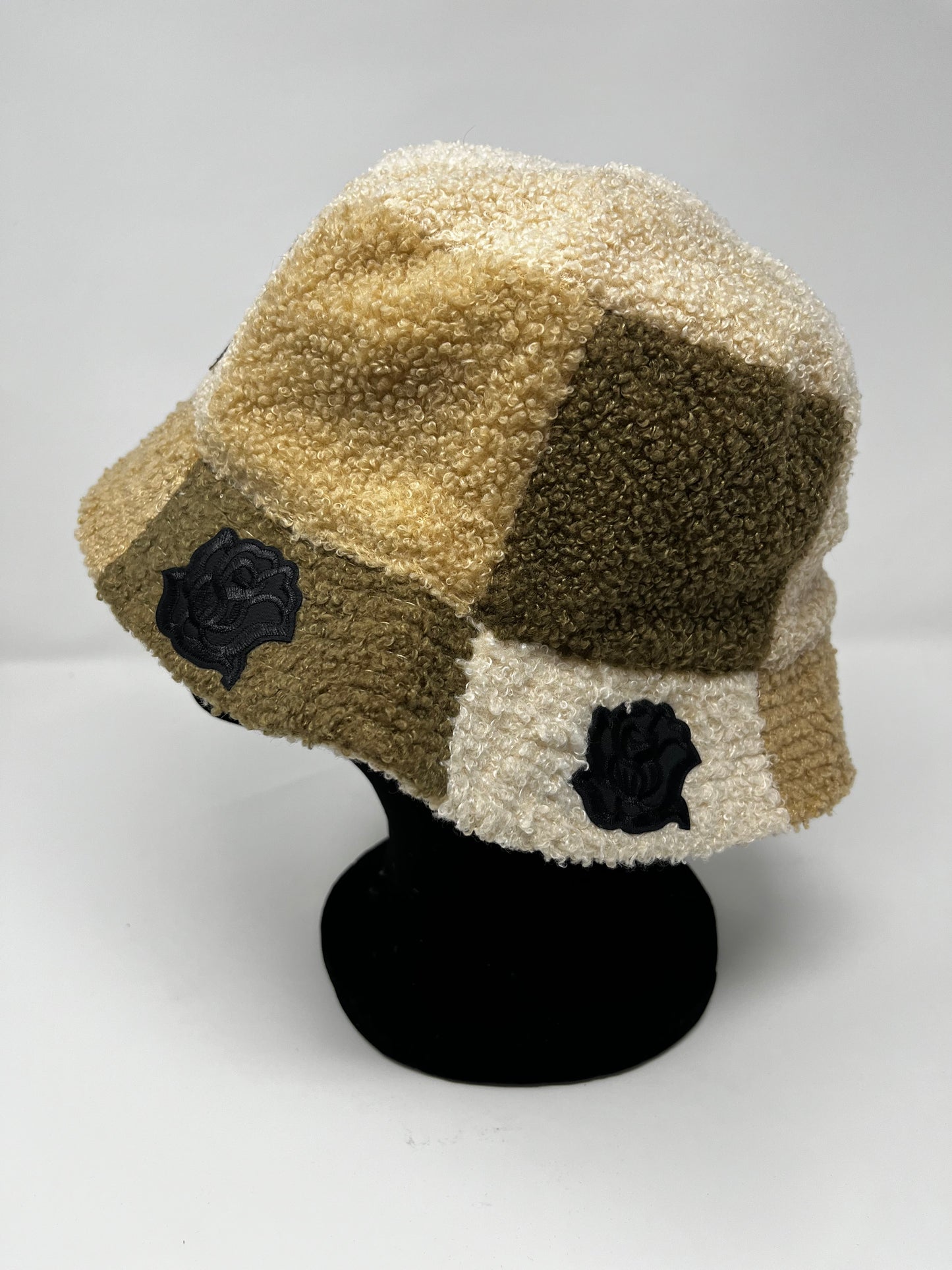 Shades of brown Rose Fur bucket