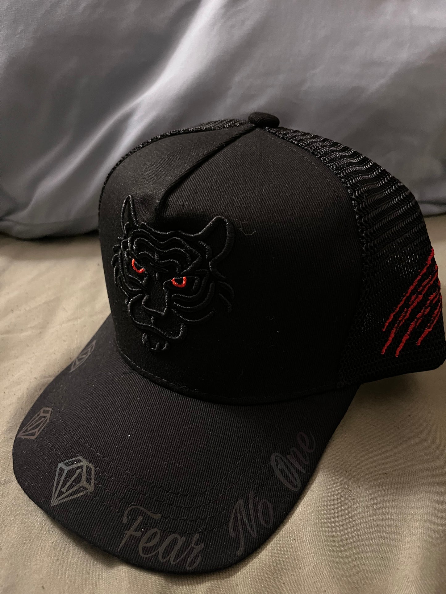 Black cat SnapBack hat