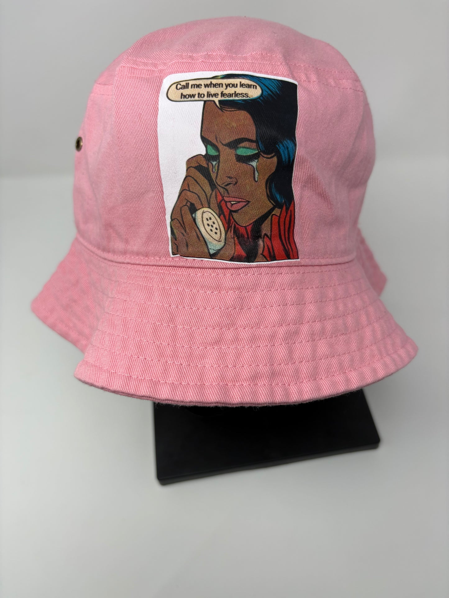 “Call me when…” pink bucket