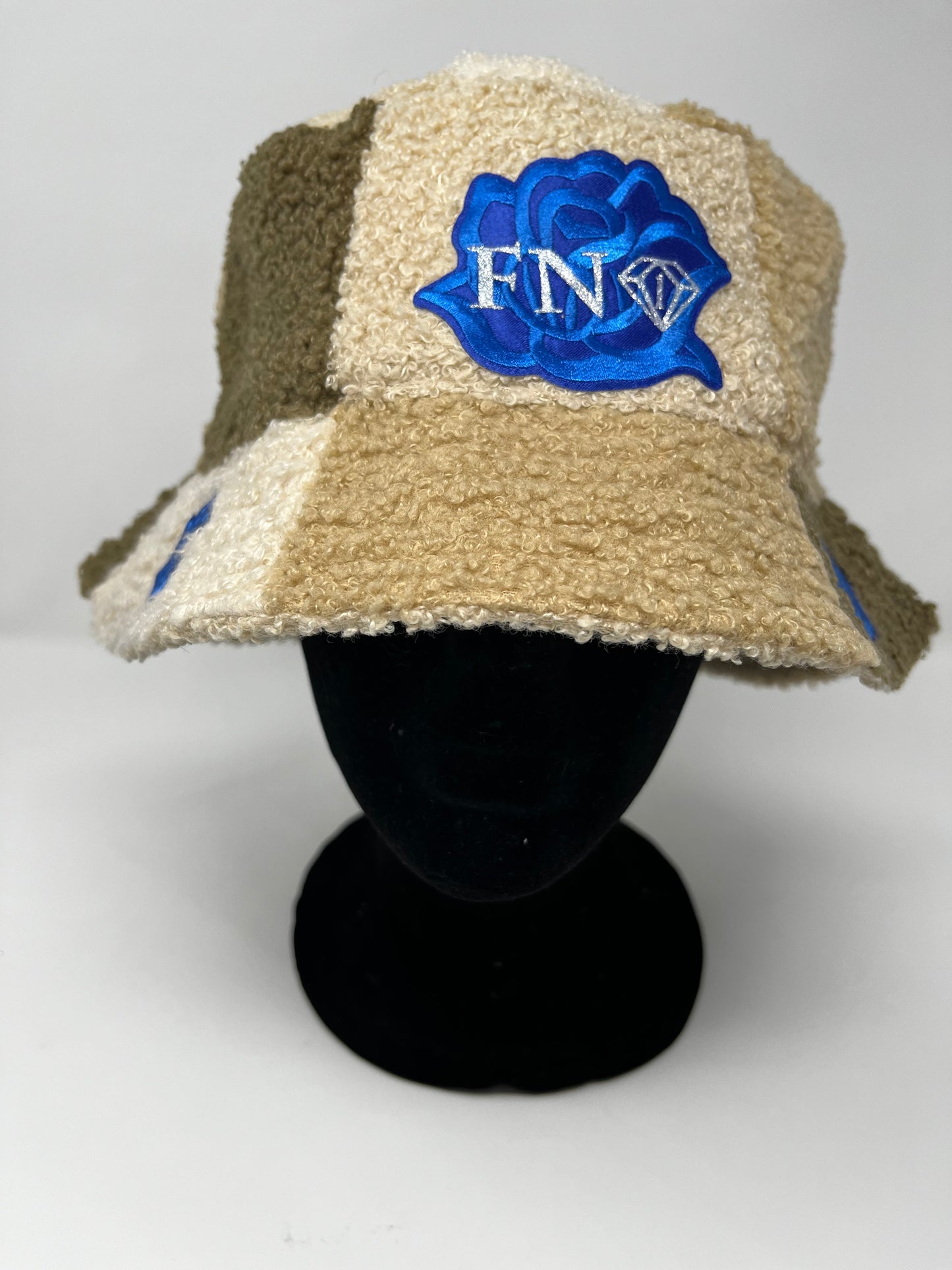 Shades of brown Rose Fur bucket