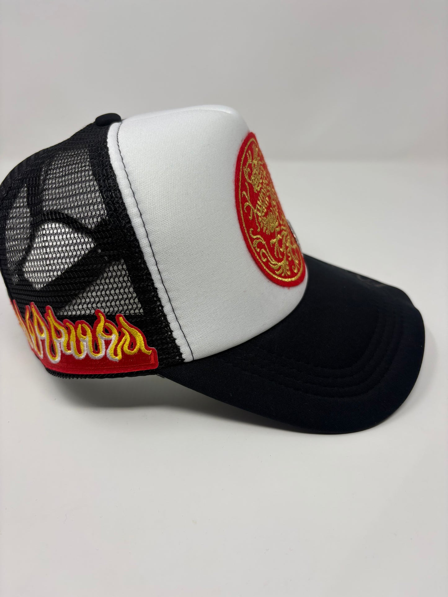 FN1 Dragon style w/ Akuma Street Fighter pin trucker hat