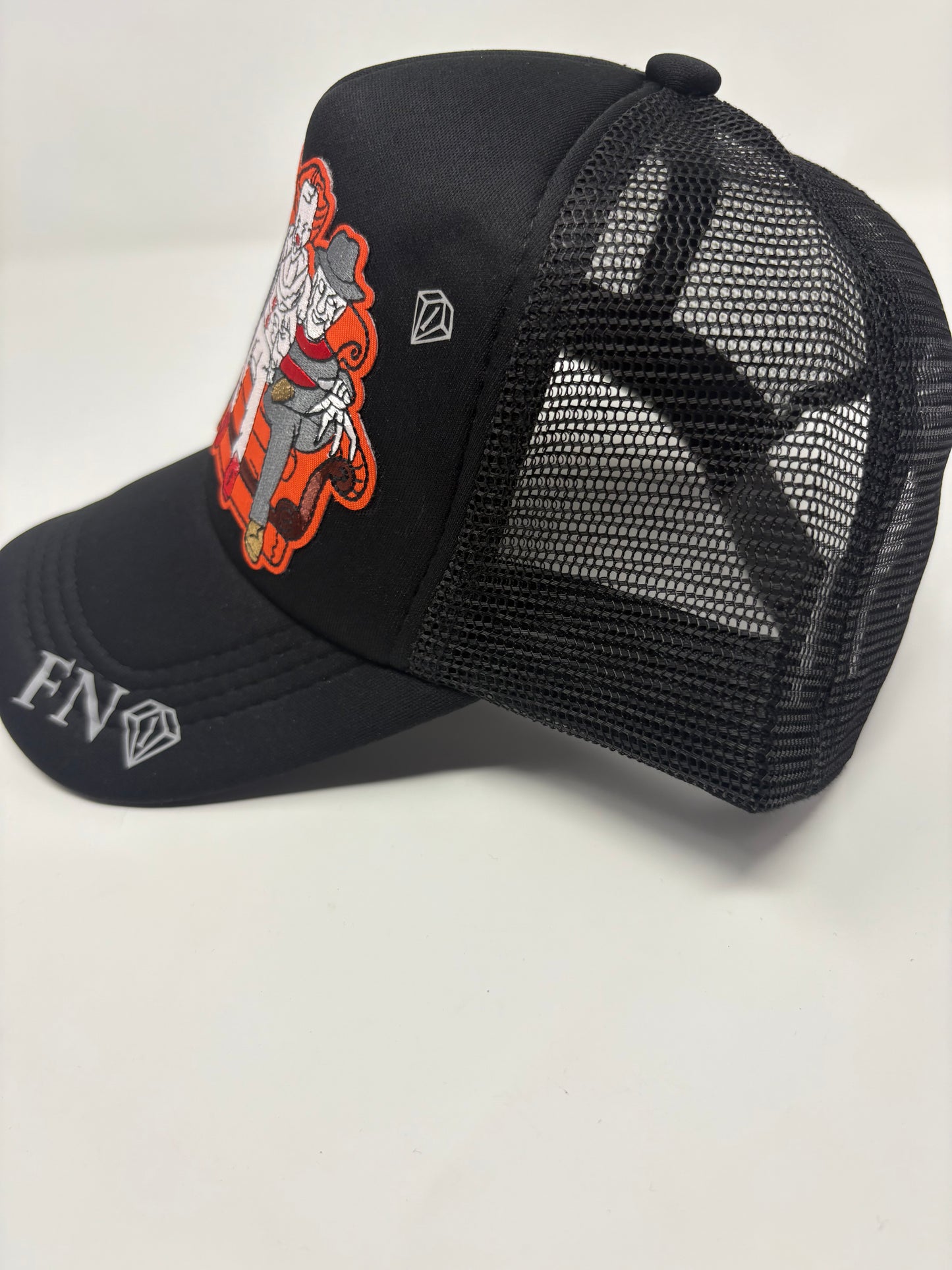 Scary Friends black trucker hat