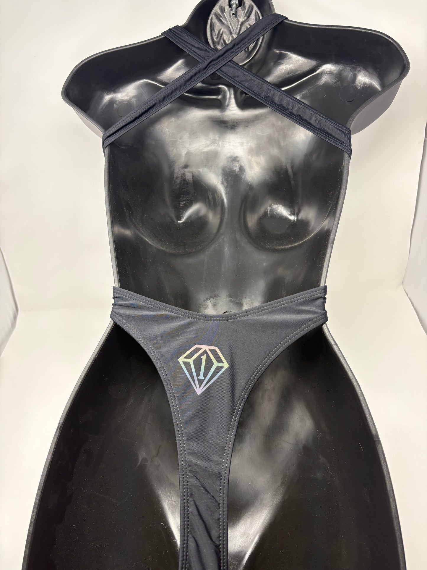 “Swimming in diamonds” (Iridescent Diamond) One-Piece Swimsuit