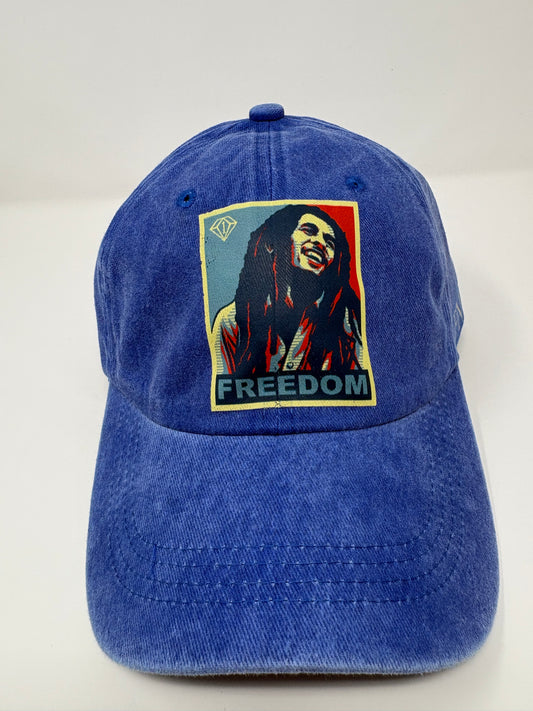 “Free & Fearless” dad hat ( blue )