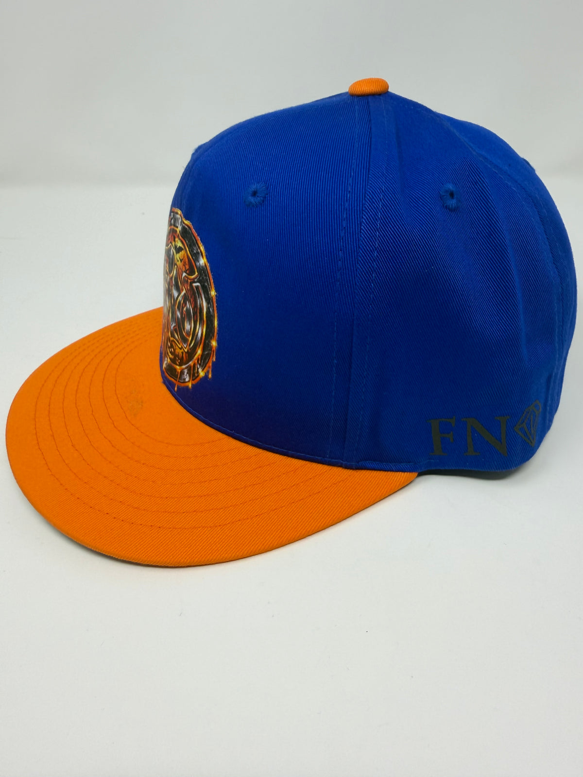 Haunted fearless dojo SnapBack (blue & orange)