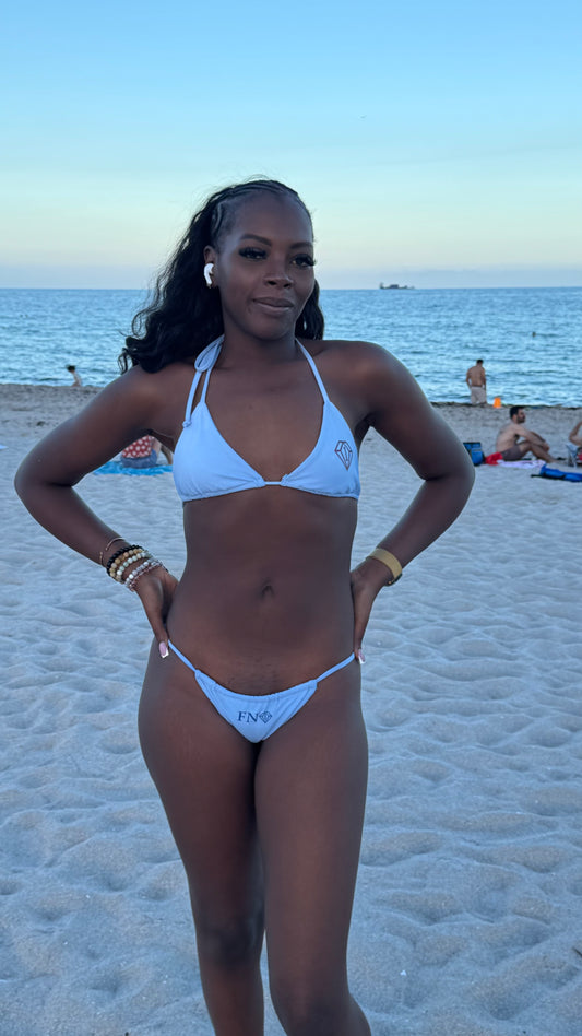 FN1 x Avenue Fifteen brand bikini light blue bottom