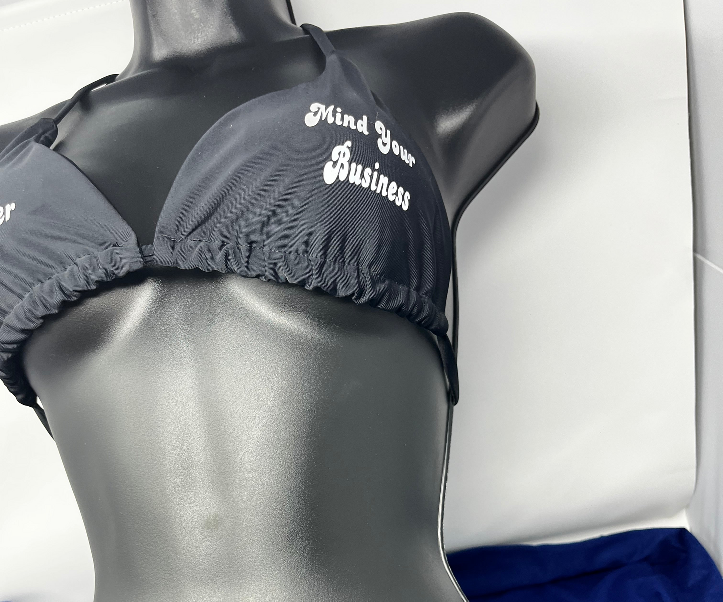 Eat good, drink water & M.Y.B top ( black )