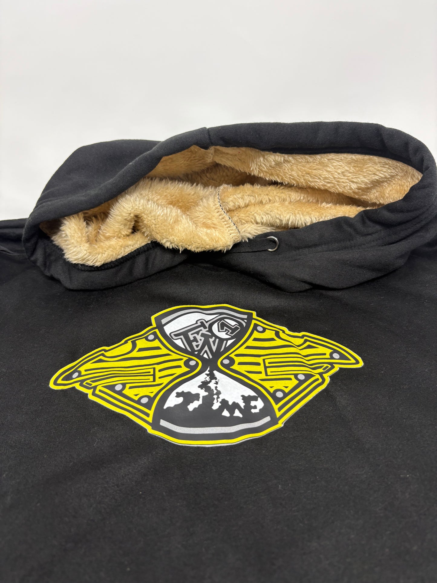 Waste no time fur hoodie