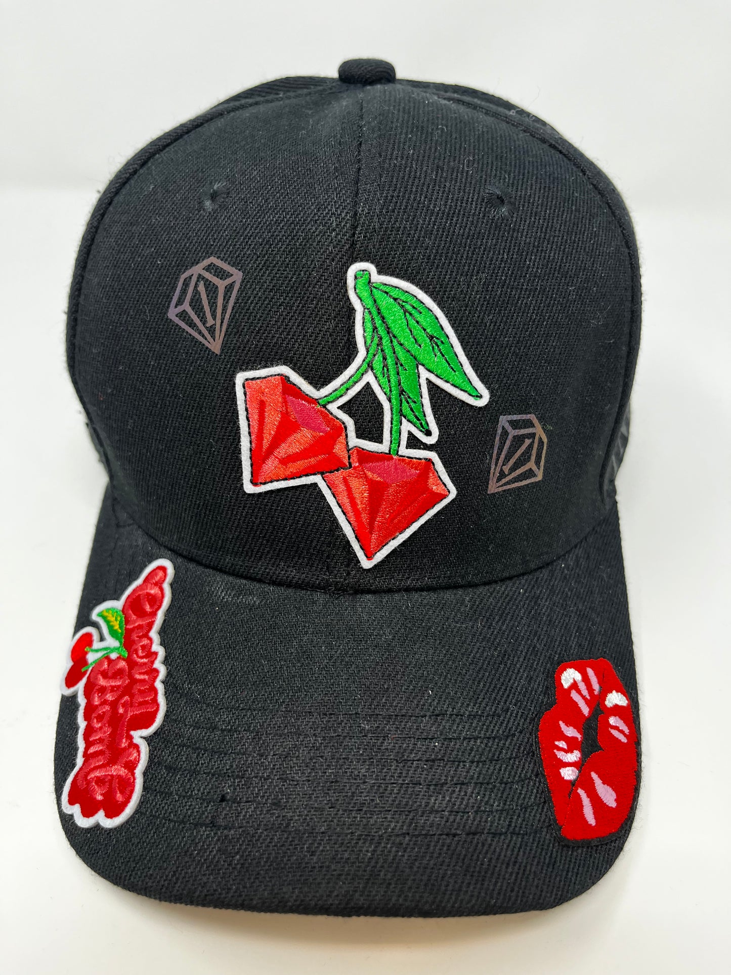 Cherry diamonds cap