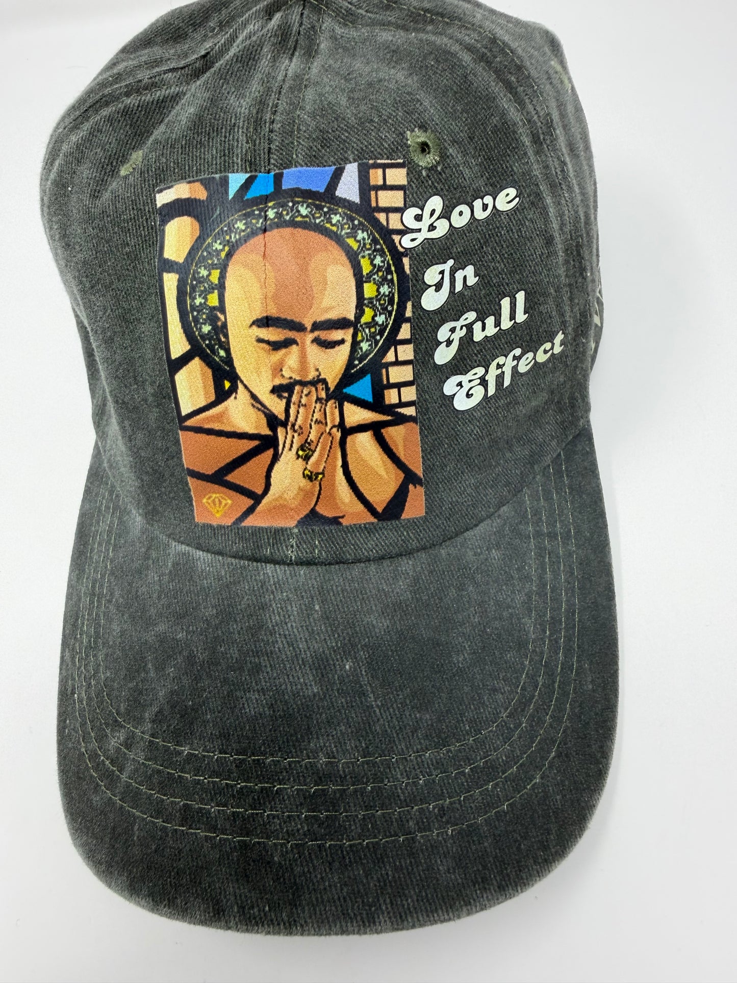 “All Eyes on me” dad Hat (charcoal Grey)