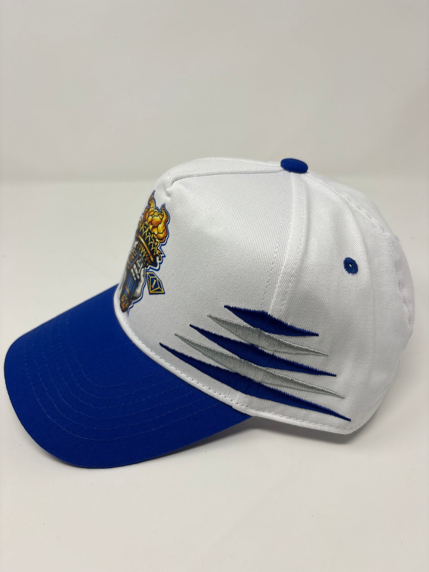 FN1 Liberty Snapback – Royal Blue & White Torch Edition
