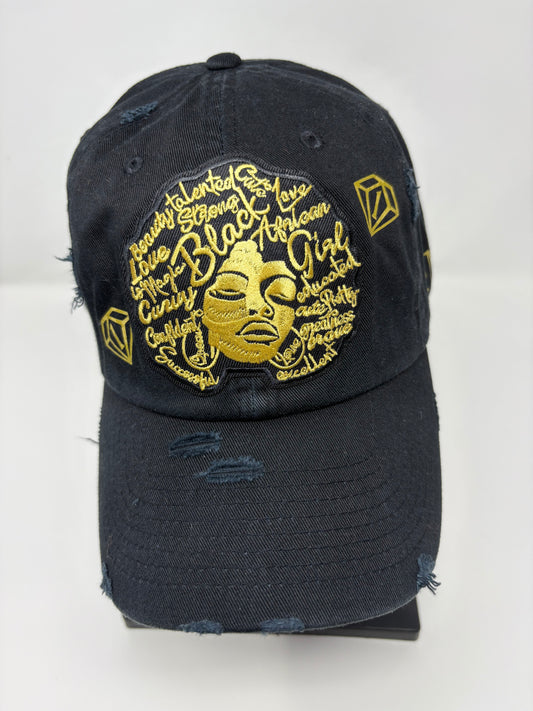 All that ( black / gold distressed)
