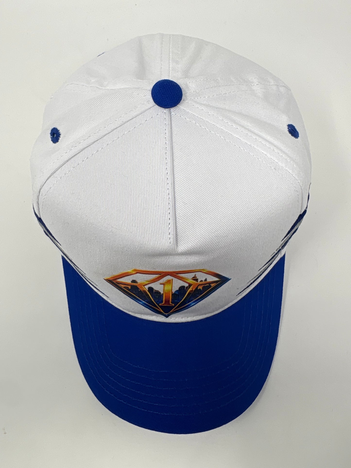 Fearless City Snapback – Royal Blue & White Diamond Edition