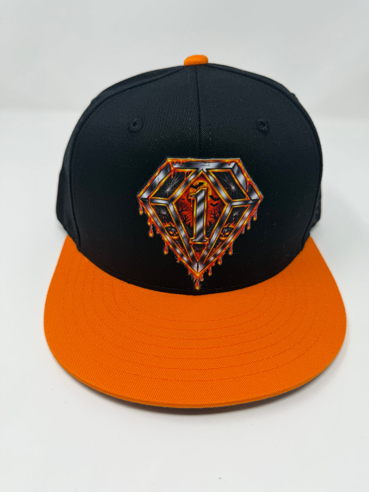 Haunted Diamond 1 Snapback (Orange & Black)