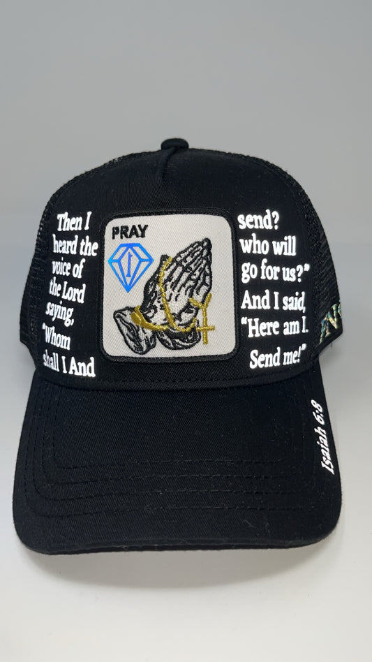 FN1 Verses trucker hat (Isaiah 6:8)