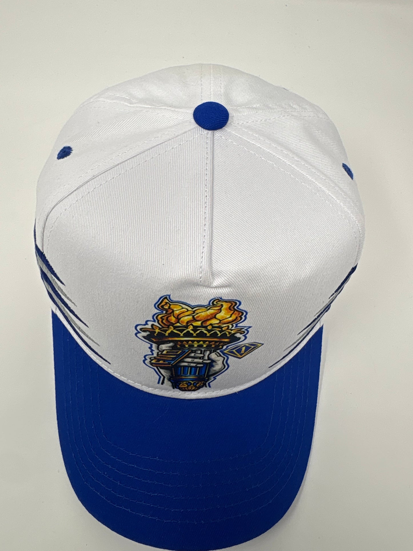 FN1 Liberty Snapback – Royal Blue & White Torch Edition