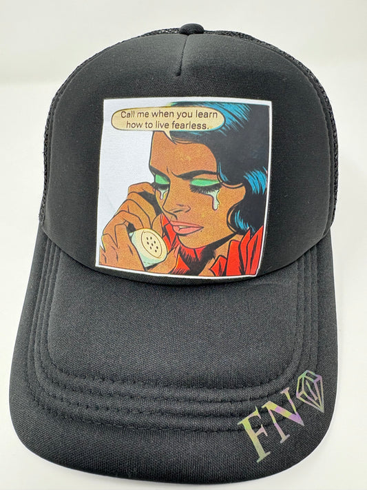 “Call me when…” trucker hat (blk)