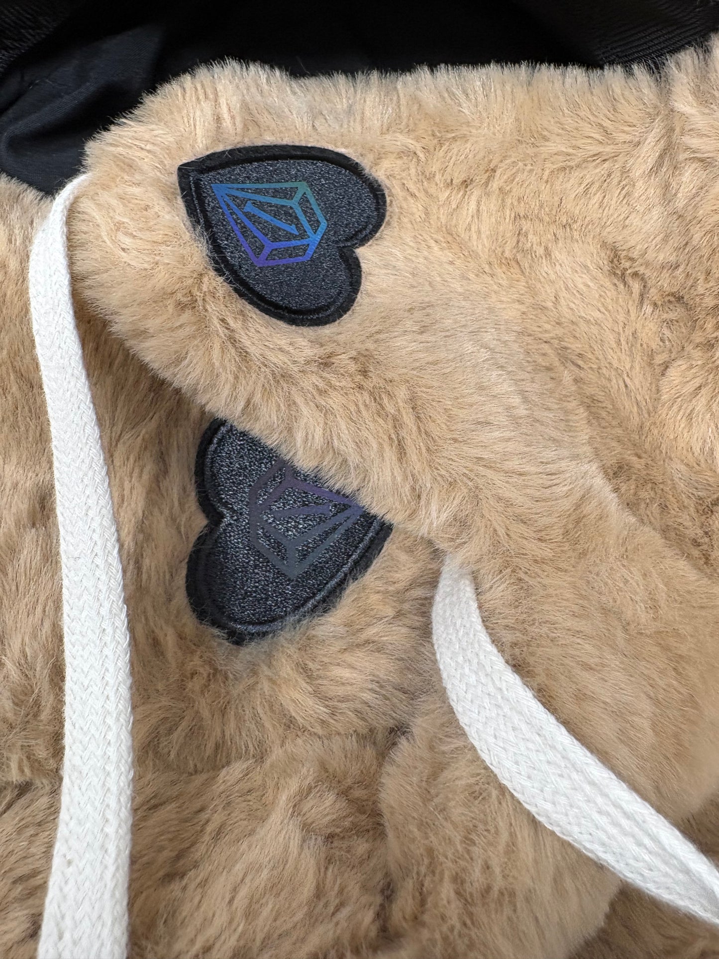 “We got us” cozy plush bucket hat w removable earmuffs (brown)