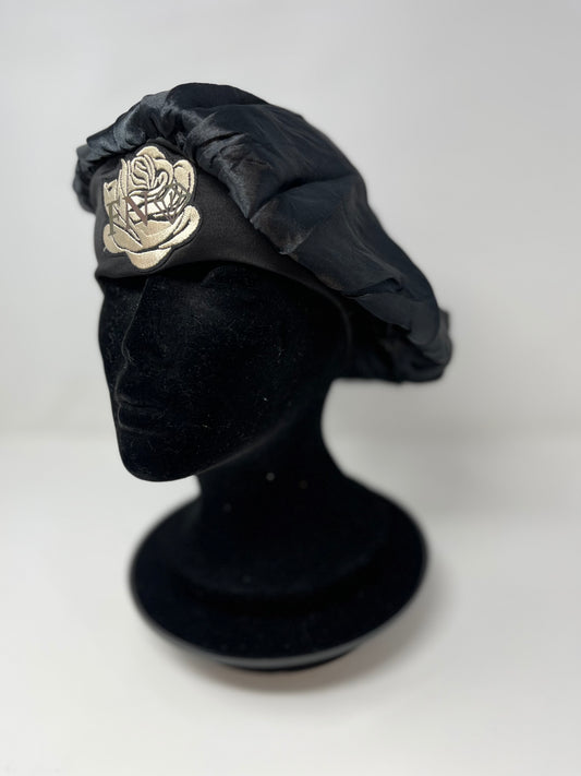 Fearless rose bonnet ( black )