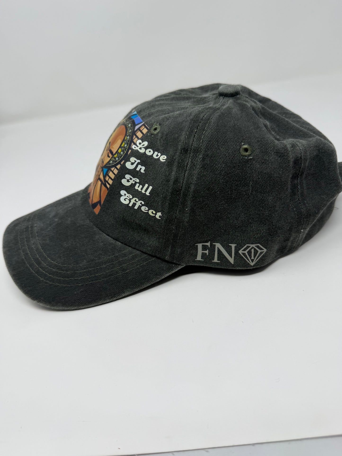“All Eyes on me” dad Hat (charcoal Grey)