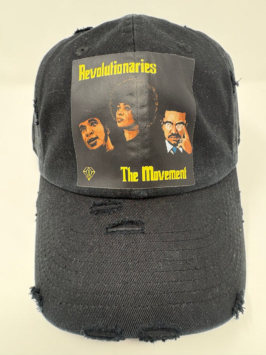 “Revolutionaries, the movement”distressed dad hat