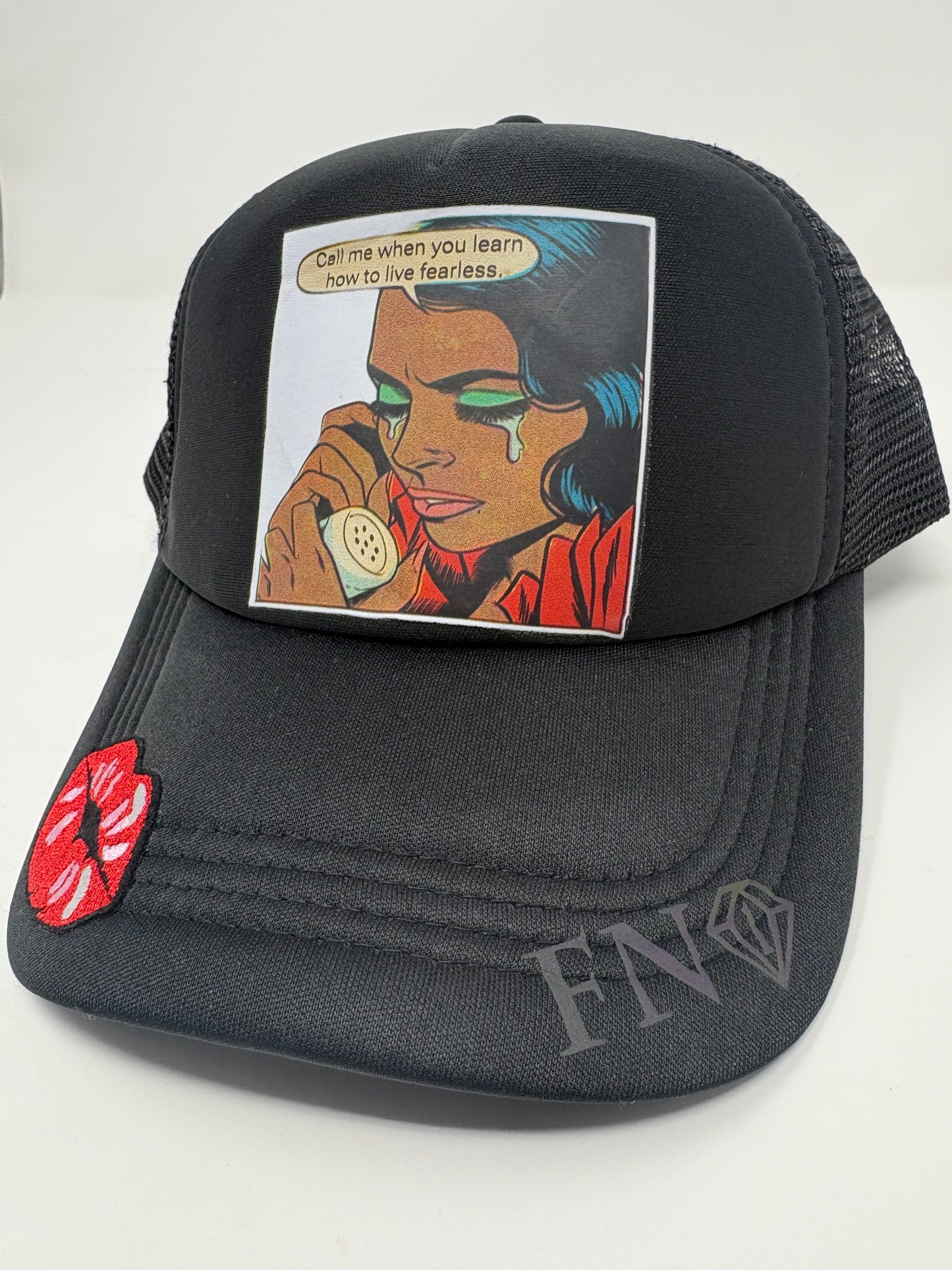 “Call me when…” trucker hat (blk)