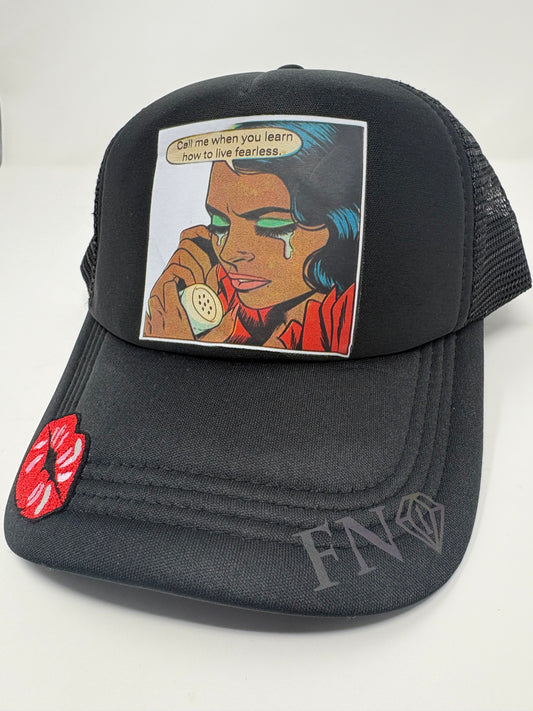 “Call me when…” trucker hat (blk)