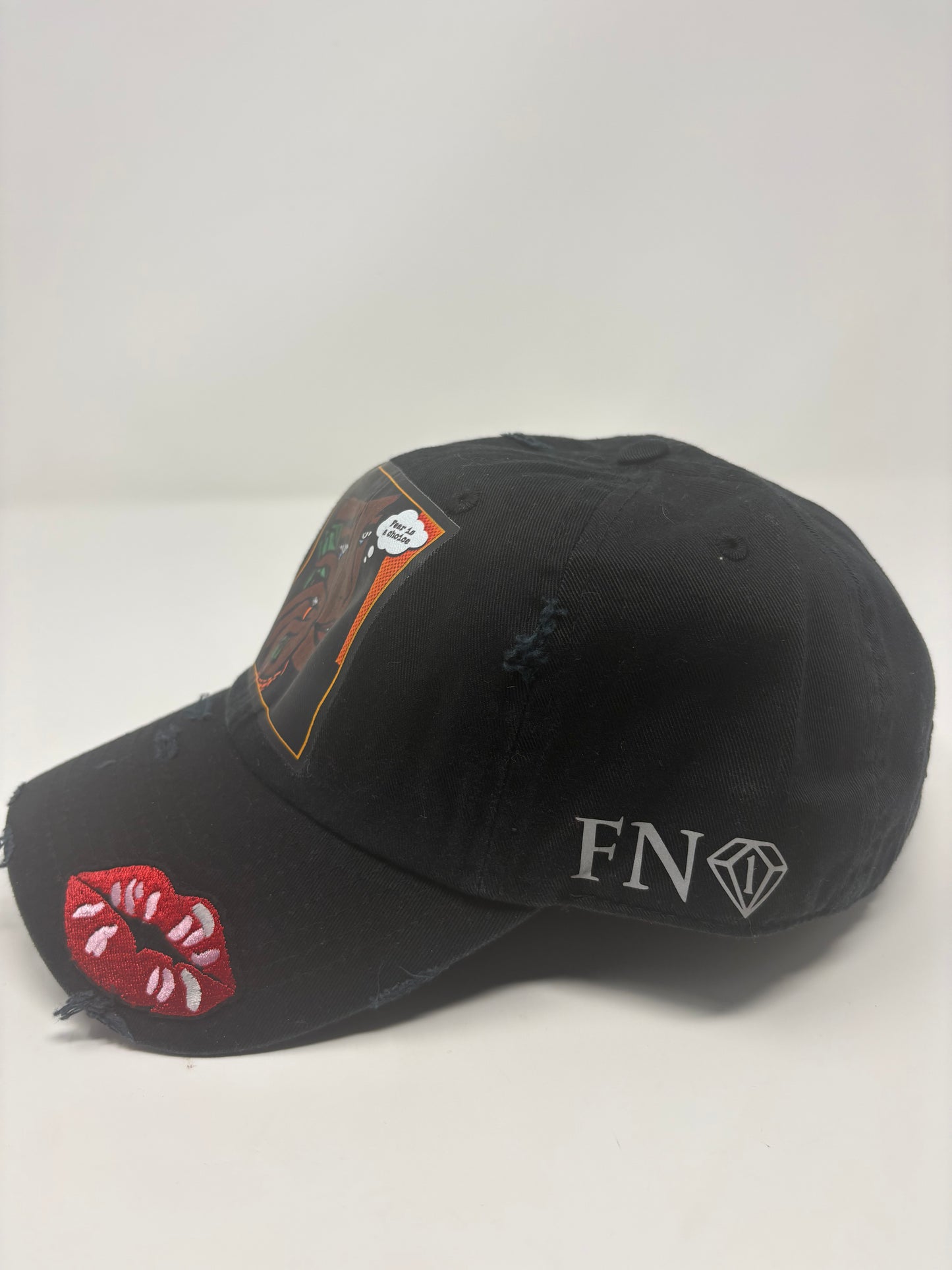 Fear No 1 Apparel – “Fear Is a Choice” Distressed Dad Hat