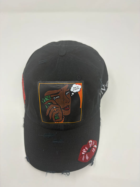 Fear No 1 Apparel – “Fear Is a Choice” Distressed Dad Hat