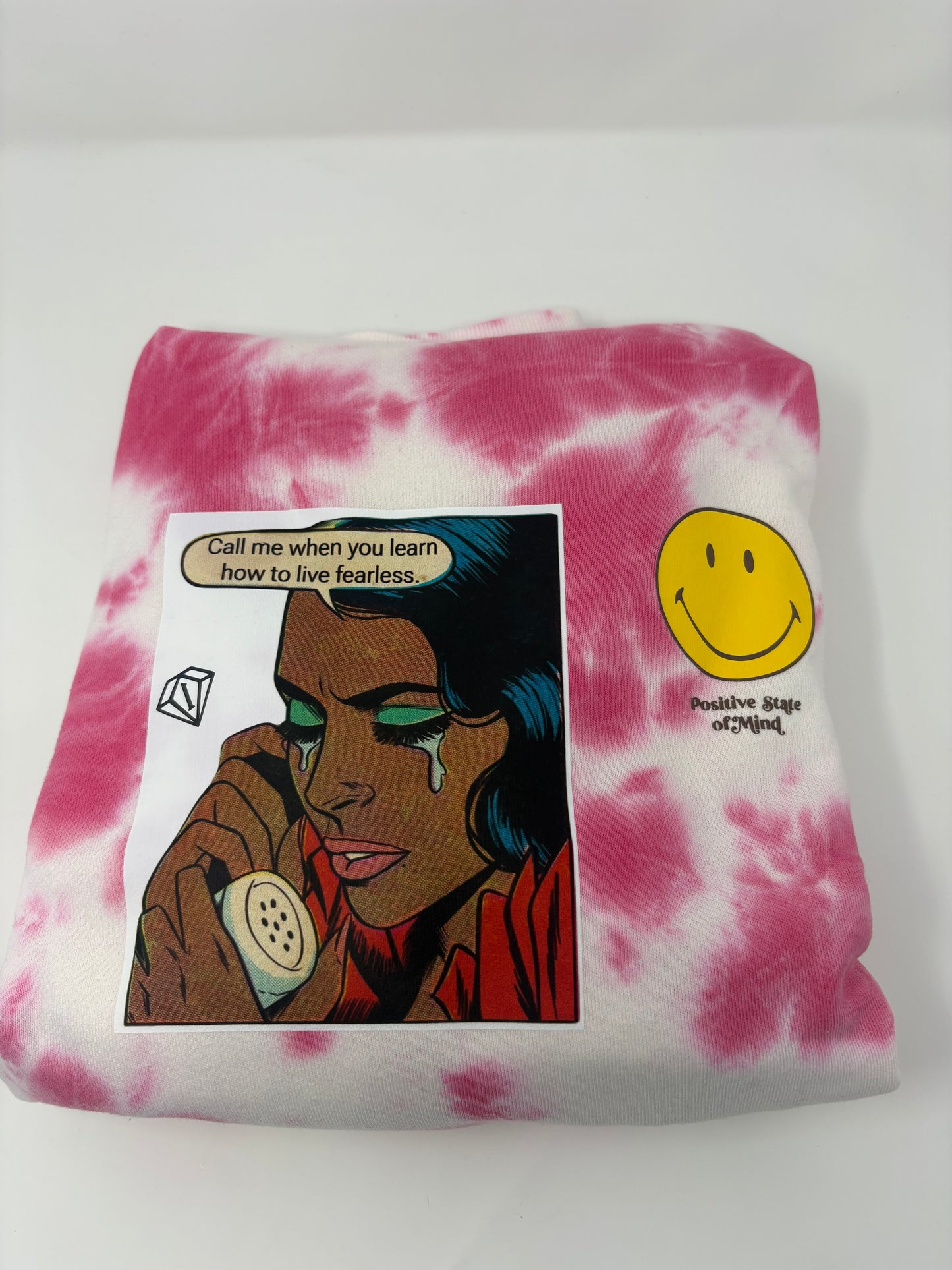 Positive State of Mind oversized Hoodie – (Call Me When) reverse Diamond Edition
