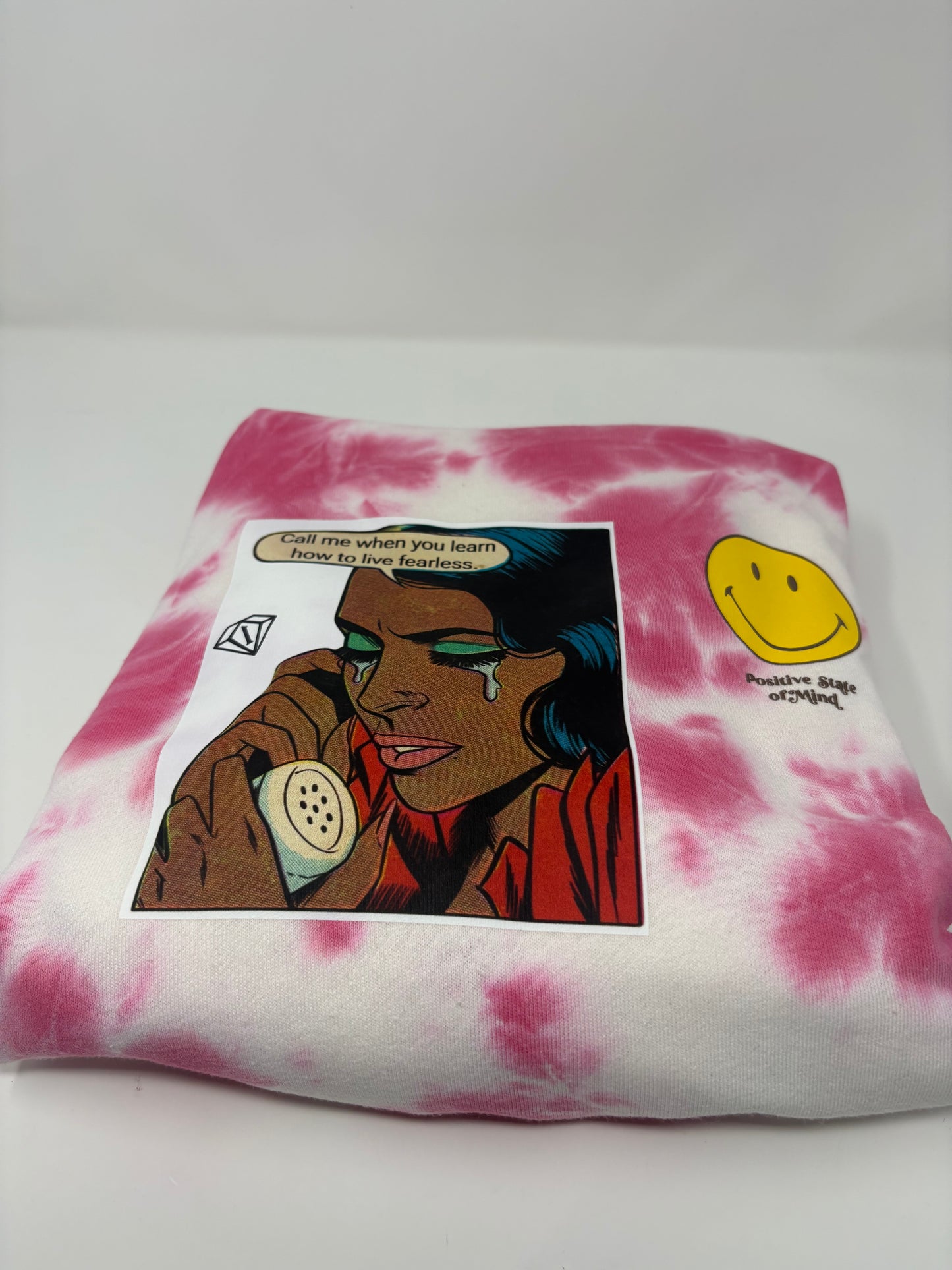 Positive State of Mind oversized Hoodie – (Call Me When) reverse Diamond Edition
