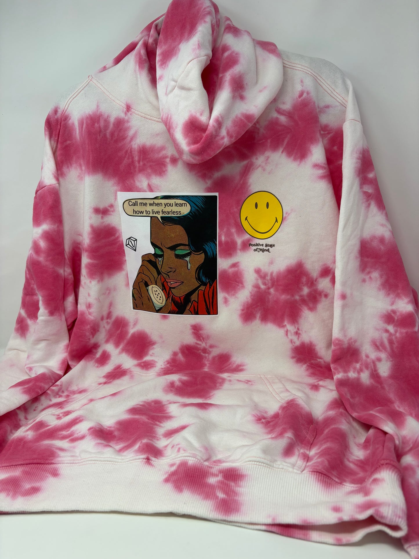 Positive State of Mind oversized Hoodie – (Call Me When) reverse Diamond Edition